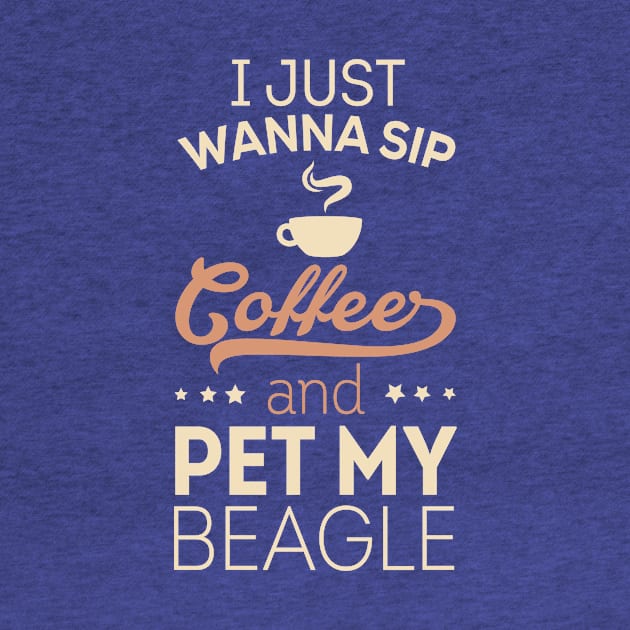 I Just Wanna Sip Coffee - Beagle by veerkun